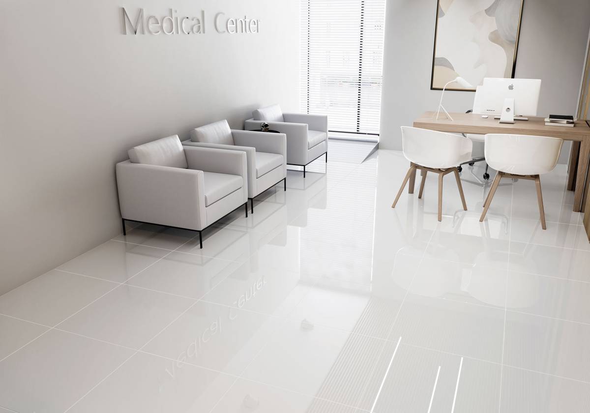 Staro Mono Snow White полированный Керамогранит Staro Mono Snow White 60x60 полированный белоснежный